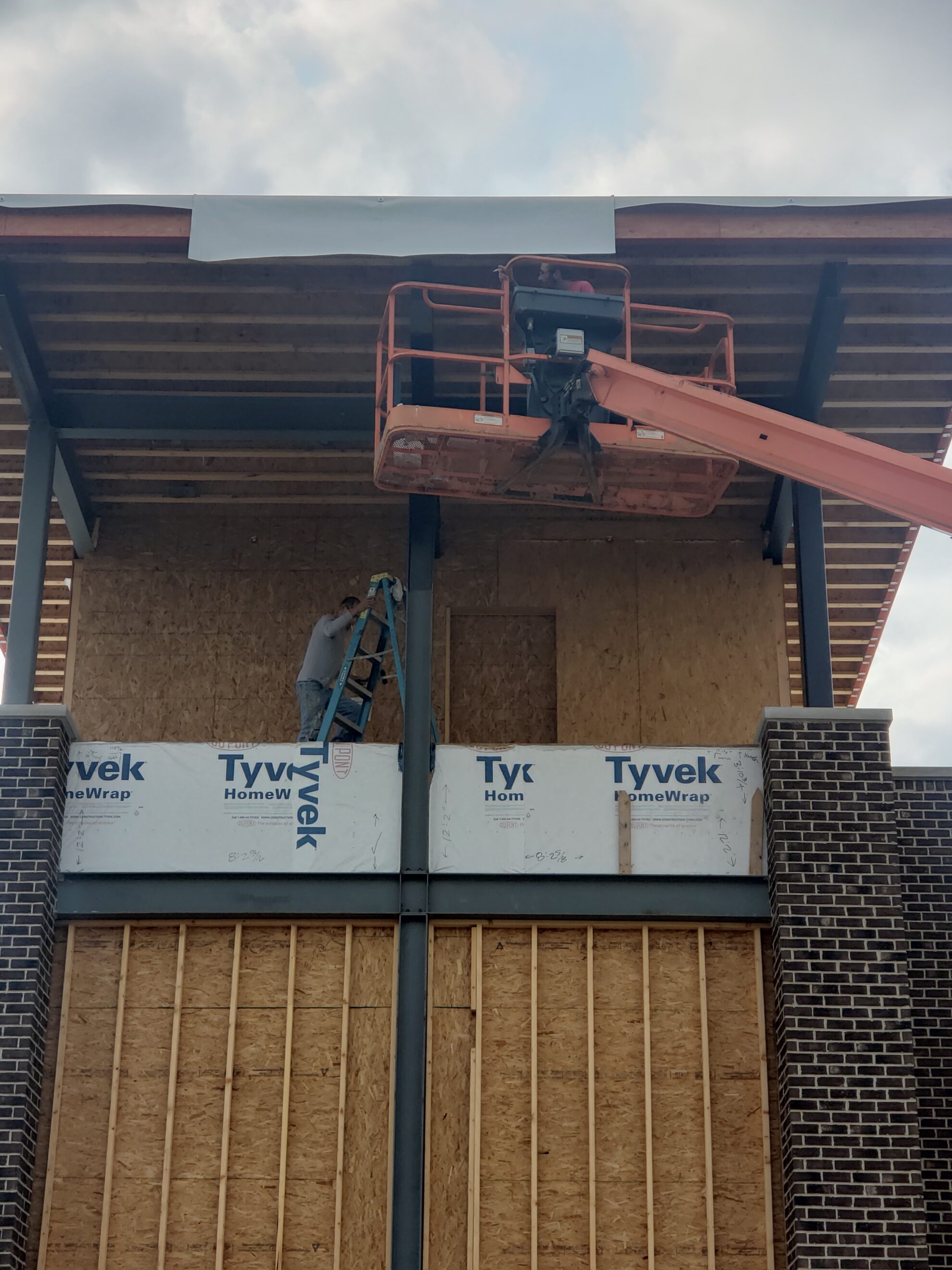 Commercial Painting Painted Steel Beams Exterior Rust Cat for Rubicon